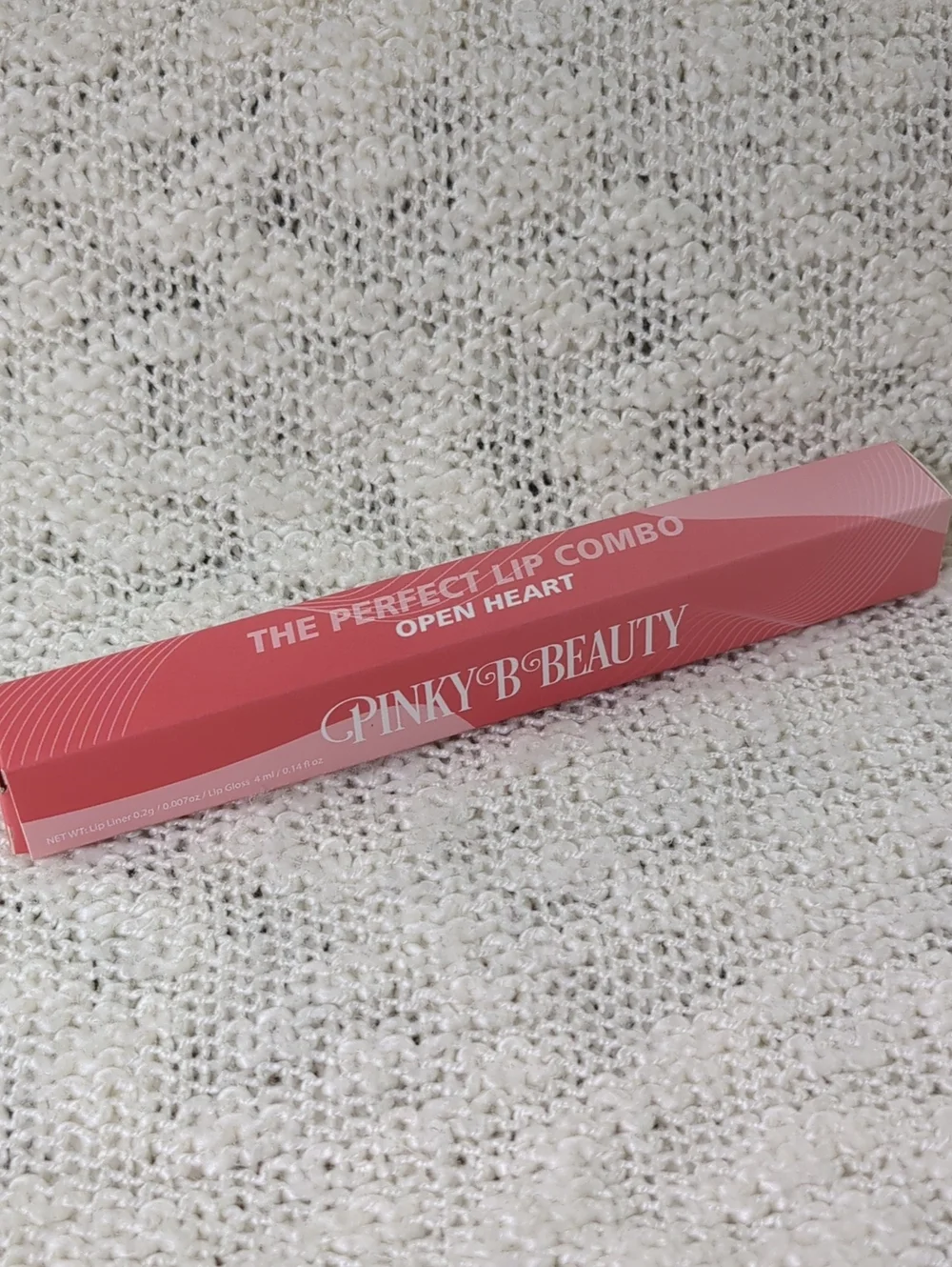 Pinky B Beauty The Perfect Lip Combo in Open Heart, 4ml/(4.2ml/0.14fl oz)